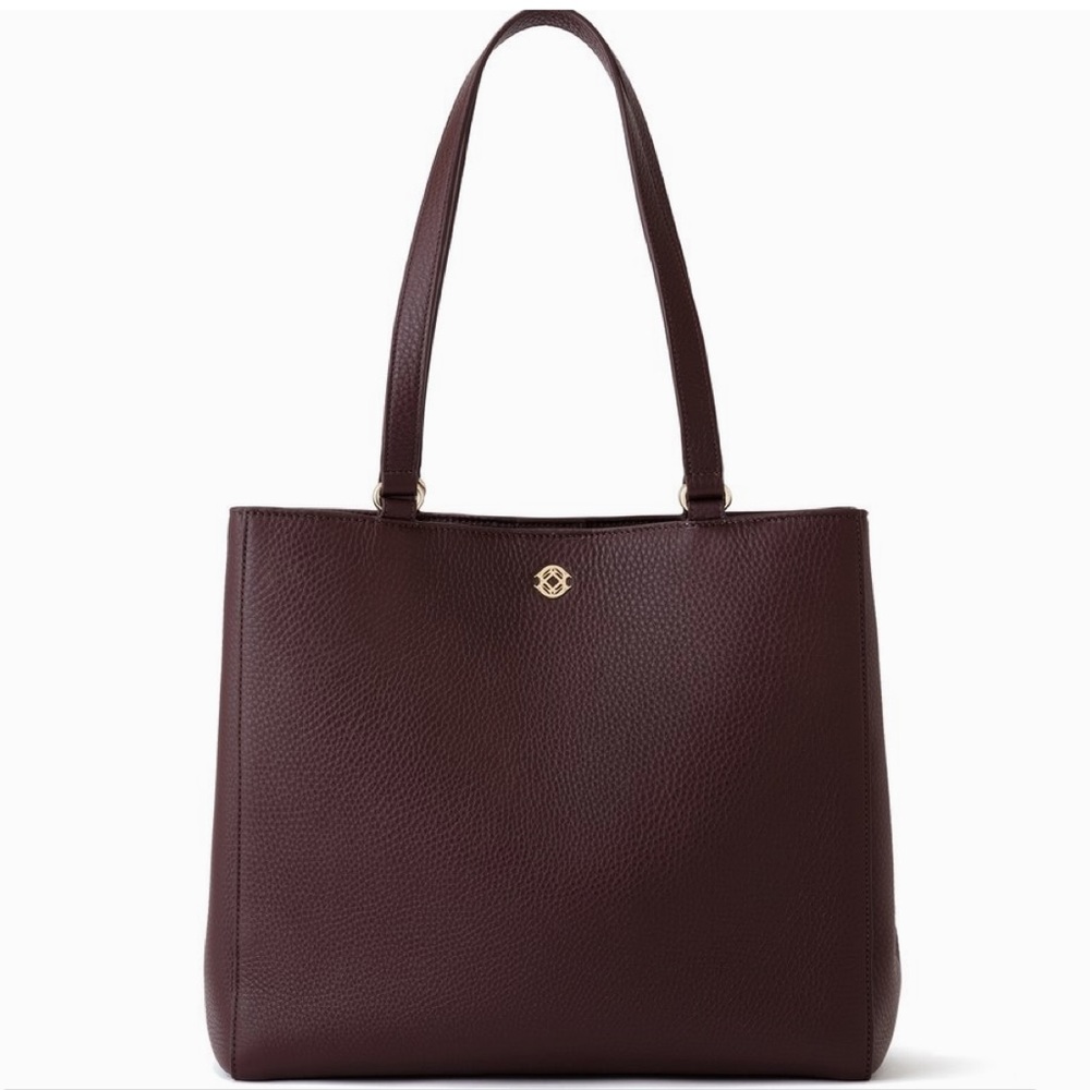 SOLD! DAGNE DOVER Allyn tote oxblood leather